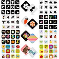 Los mejores  - Oalyip Tarjetas Negras y Blancas para Bebés- Tarjetas Flash de Contraste para Estimulación Visual de Bebés Recién…